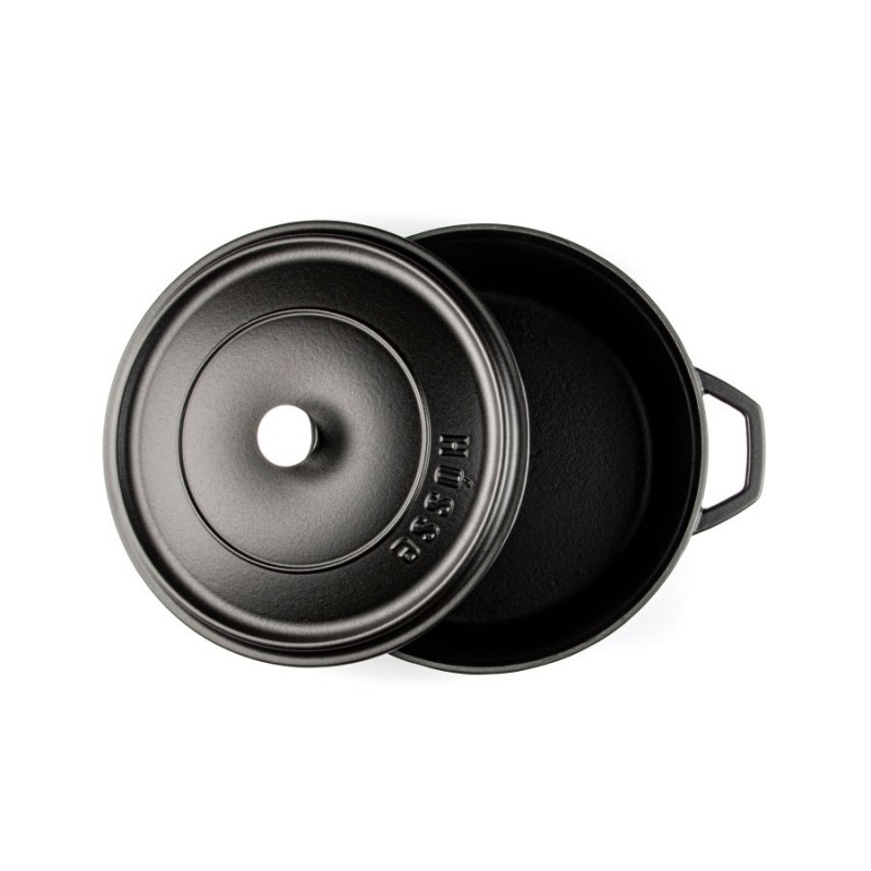 Globoki litoželezni lonec Hosse, Black Onyx, Ф28 | Litoželezni lonec |  |