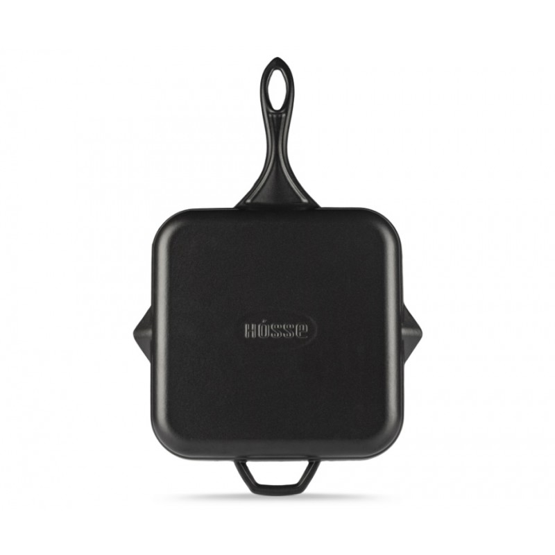Emajlirana litoželezna žar ponev Hosse, Black Onyx, 28x28cm | Litoželezna žar ponev | Litoželezna ponev |