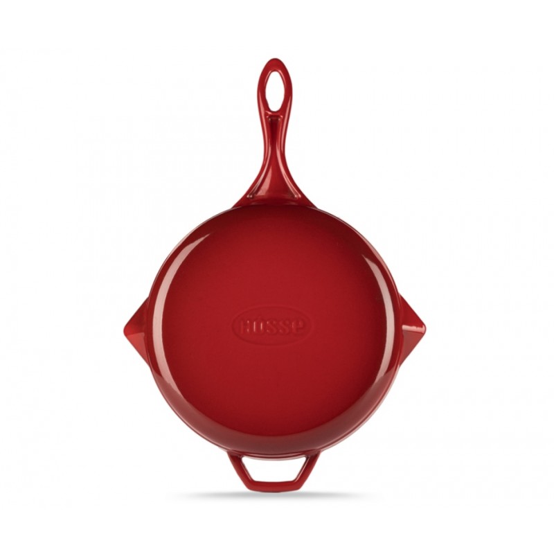 Emajlirana litoželezna ponev Hosse, Rubin, Ф28cm | Ploščata litoželezna ponev | Litoželezna ponev |