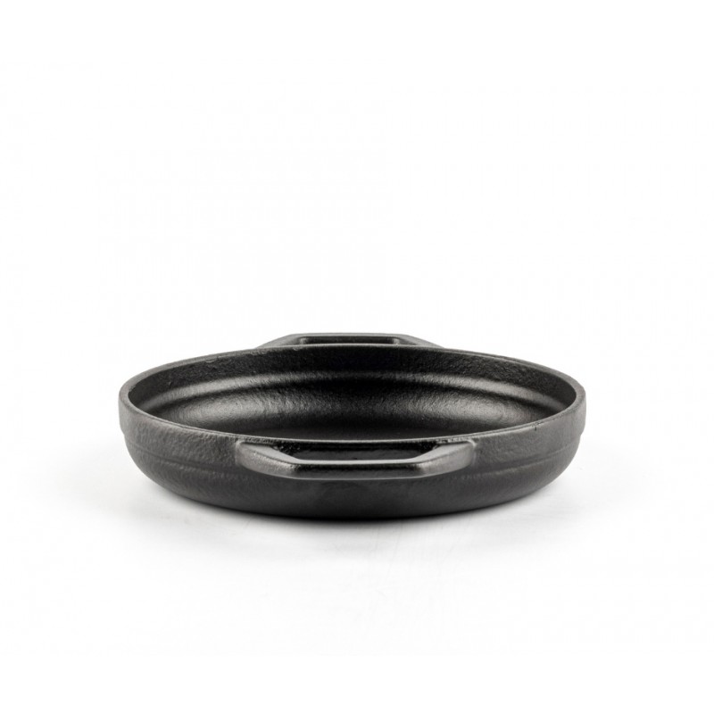 Emajlirana litoželezna ponev z dvema ročajema Hosse, Black Onyx, Ф16cm | Ploščata litoželezna ponev | Litoželezna ponev |