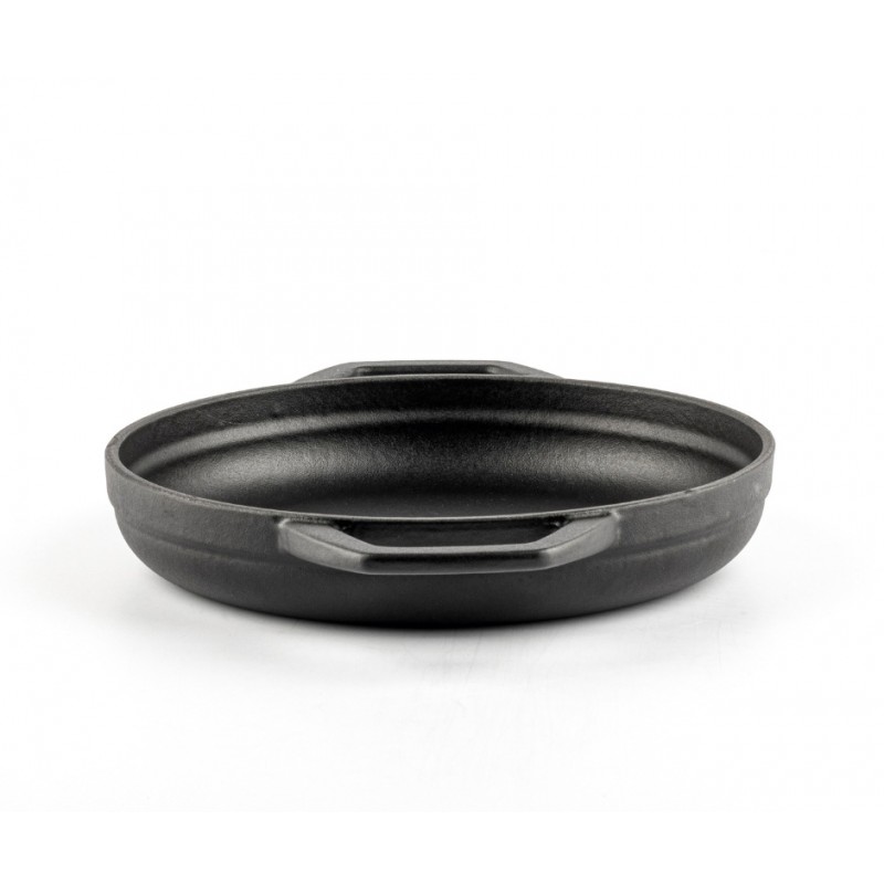 Emajlirana litoželezna ponev z dvema ročajema Hosse, Black Onyx, Ф19cm | Ploščata litoželezna ponev | Litoželezna ponev |