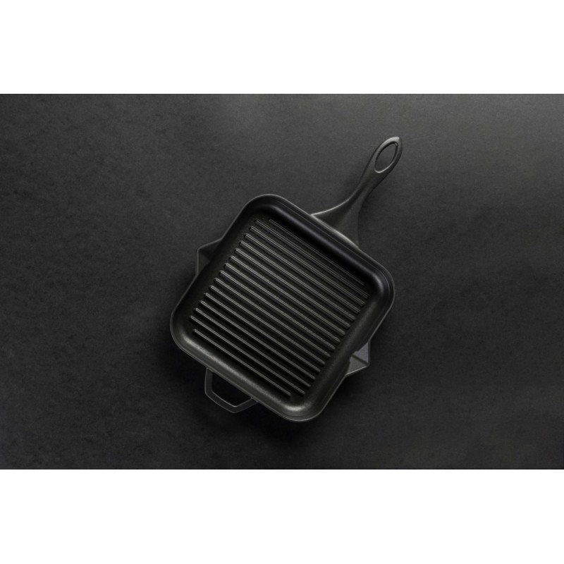 Emajlirana litoželezna žar ponev Hosse, Black Onyx, 28x28cm | Litoželezna žar ponev | Litoželezna ponev |