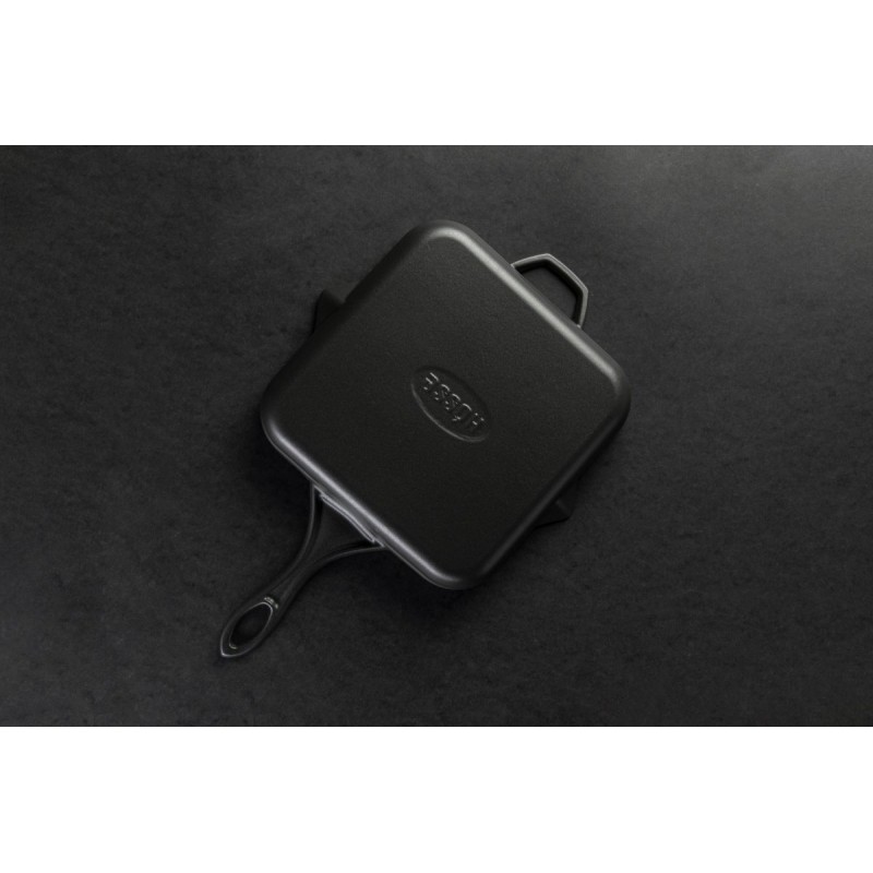 Emajlirana litoželezna žar ponev Hosse, Black Onyx, 28x28cm | Litoželezna žar ponev | Litoželezna ponev |